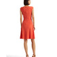Ralph Lauren Women's Scoop Neck Jersey Dress Orange Size 10