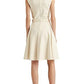 Ralph Lauren Women's Belted Ponte Dress White Size 6