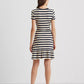 Ralph Lauren Women's Striped Jersey T-Shirt Dress Brown Size 14