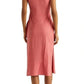 Ralph Lauren Women's Sleeveless Slub Jersey Dress Red Size 16