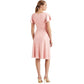 Ralph Lauren Women's Foiled Jersey Cocktail Dress Pink Size 6