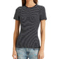 Ralph Lauren Women's Striped Stretch Cotton Tee Blue Size Petite Small