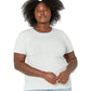 Ralph Lauren Women's Striped Stretch Cotton Tee White Size 2X