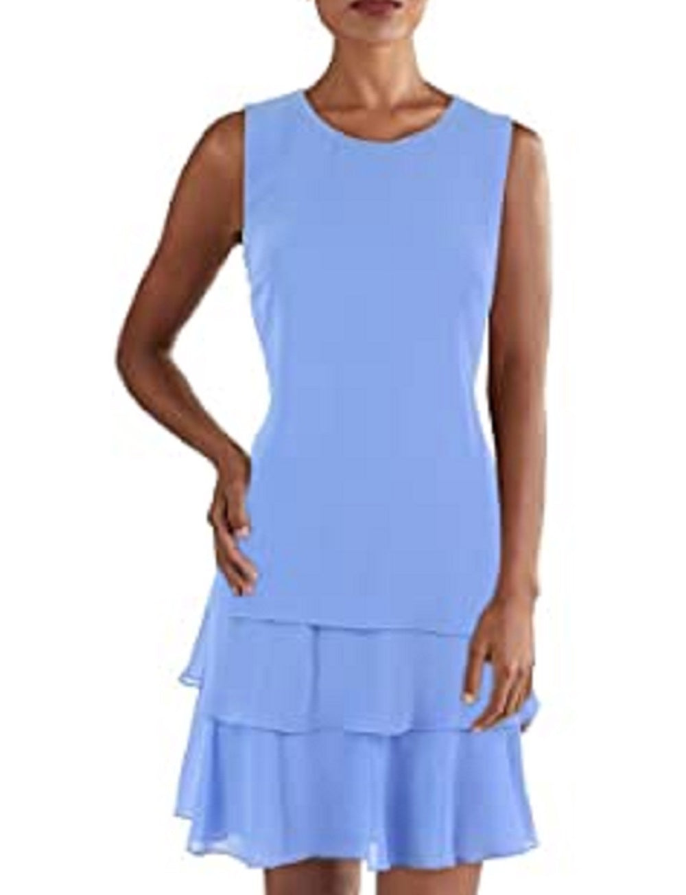 Ralph Lauren Women's Crepe Shift Dress Blue Size 14