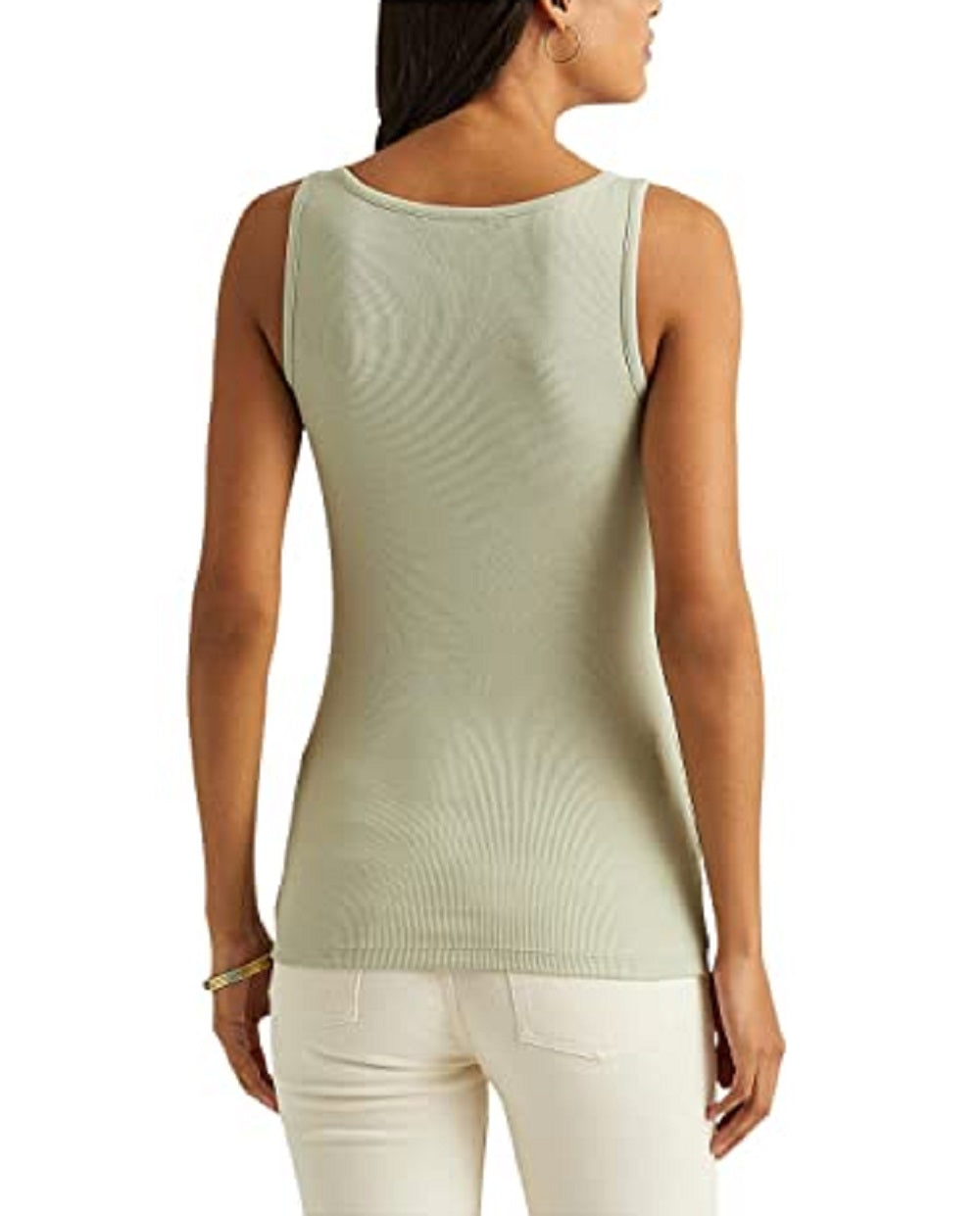 Ralph Lauren Women's Cotton Blend Tank Top Green Size Large