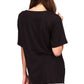 Michael Kors Women's Lace Up Tunic Black Size Large