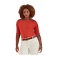 Ralph Lauren Women's Stretch Cotton Boatneck Tee Orange Size 3X