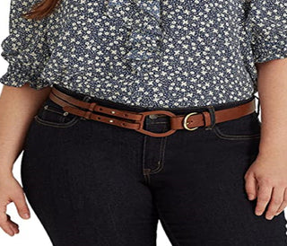 Ralph Lauren Women's Floral Crepe Blouse Blue Size 2X