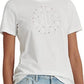 Ralph Lauren Women's Eyelet Logo Jersey Tee White Size X-Large