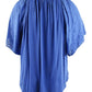 Ralph Lauren Women's Eyelet Flutter-Sleeve Jersey Top Blue Size 2X