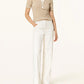 Ralph Lauren Women's Striped Cotton Blend Henley Tee Beige Size X-Large