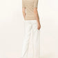 Ralph Lauren Women's Striped Cotton Blend Henley Tee Beige Size X-Large