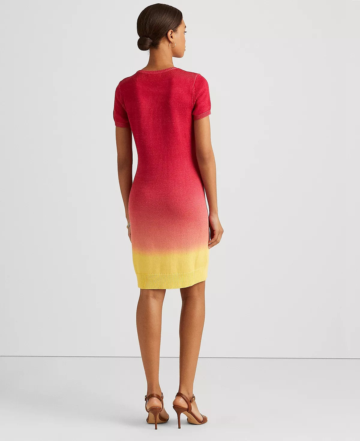 Ralph Lauren Women's Dip Dyed Short Sleeve Jersey Dress Assorted Size X-Large