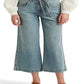 Ralph Lauren Women's Cropped Wide Leg Jeans Blue Size 14