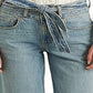 Ralph Lauren Women's Cropped Wide Leg Jeans Blue Size 14