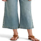 Ralph Lauren Women's Cropped Wide Leg Jeans Blue Size 14