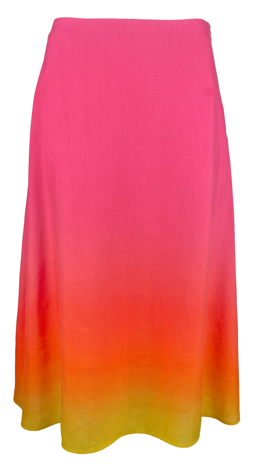 Ralph Lauren Women's Ombre Linen Blend Midi Skirt Pink Size 6