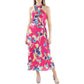 Ralph Lauren Women's Floral Halter Maxi Dress Pink Size 14