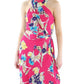Ralph Lauren Women's Floral Halter Maxi Dress Pink Size 14
