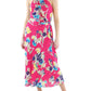 Ralph Lauren Women's Floral Georgette Halter Dress Pink Size 8
