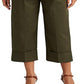 Ralph Lauren Women's Double Faced Stretch Cotton Ankle Pants Green Size 4