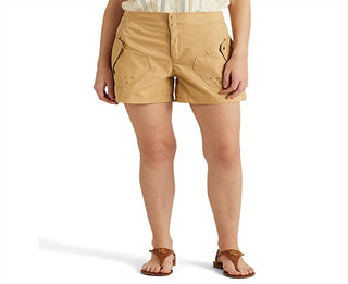 Ralph Lauren Women's Twill Shorts Brown Size 8