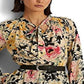 Ralph Lauren Women's Floral Cotton Voile Dress Yellow Size 6