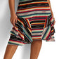 Ralph Lauren Women's Striped Crinkle Georgette Sleeveless Dress Black Size 10