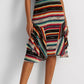 Ralph Lauren Women's Striped Crinkle Georgette Sleeveless Dress Black Size 6