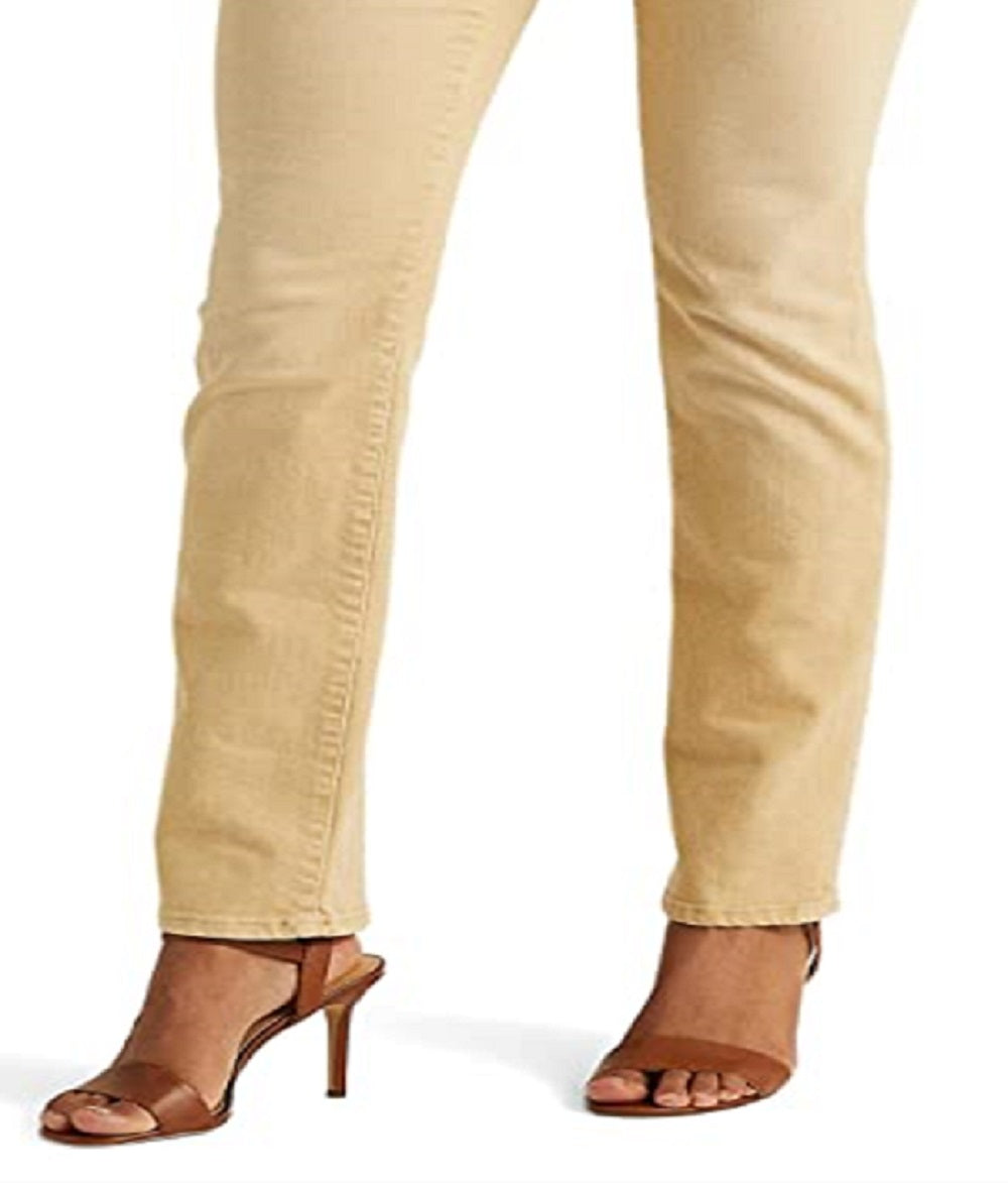Ralph Lauren Women's Mid Rise Straight Jeans Brown Size 2Petite