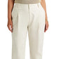 Ralph Lauren Women's Double Faced Stretch Cotton Ankle Pants White