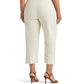 Ralph Lauren Women's Double Faced Stretch Cotton Ankle Pants White