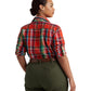 Ralph Lauren Women's Cotton Madras Shirt Orange Size 3X