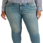 Ralph Lauren Women's High Rise Skinny Ankle Jeans Blue Size 16W