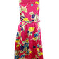 Ralph Lauren Women's Floral Belted Cocktail Dress Pink Size 6