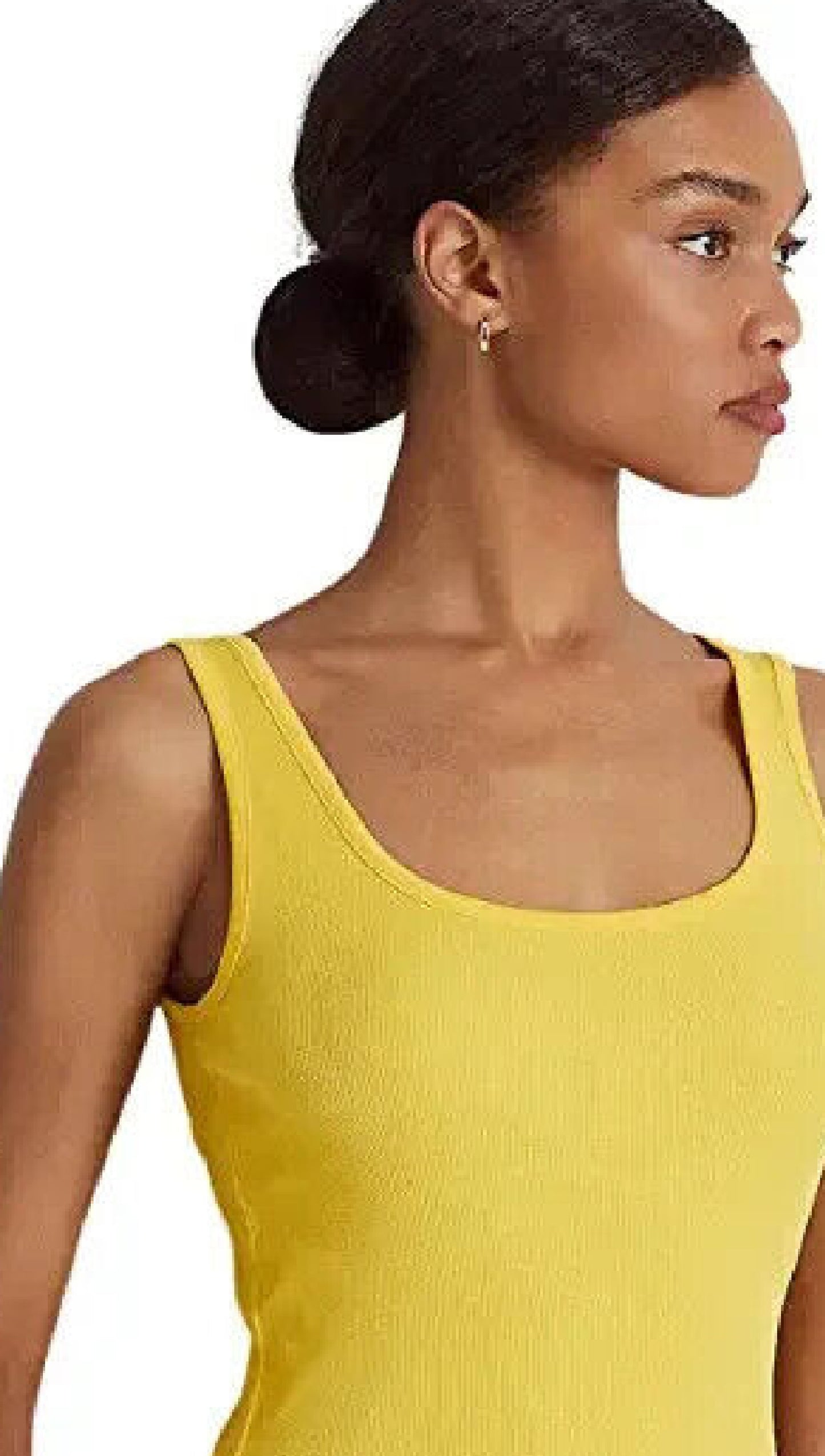 Ralph Lauren Women's Cotton Blend Tank Top Yellow Size X-Large