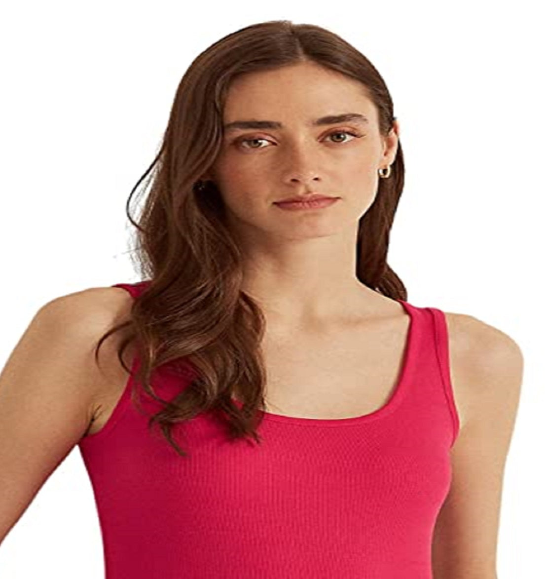 Ralph Lauren Women's Cotton Blend Tank Top Pink Size Small