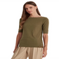 Ralph Lauren Women's Stretch Cotton Boatneck Top Green Size X-Large
