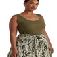 Ralph Lauren Women's Stretch Cotton Tank Top Green Size 3X