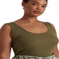 Ralph Lauren Women's Stretch Cotton Tank Top Green Size 3X
