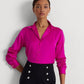Ralph Lauren Women's Satin Charmeuse Shirt Pink Size X-Small
