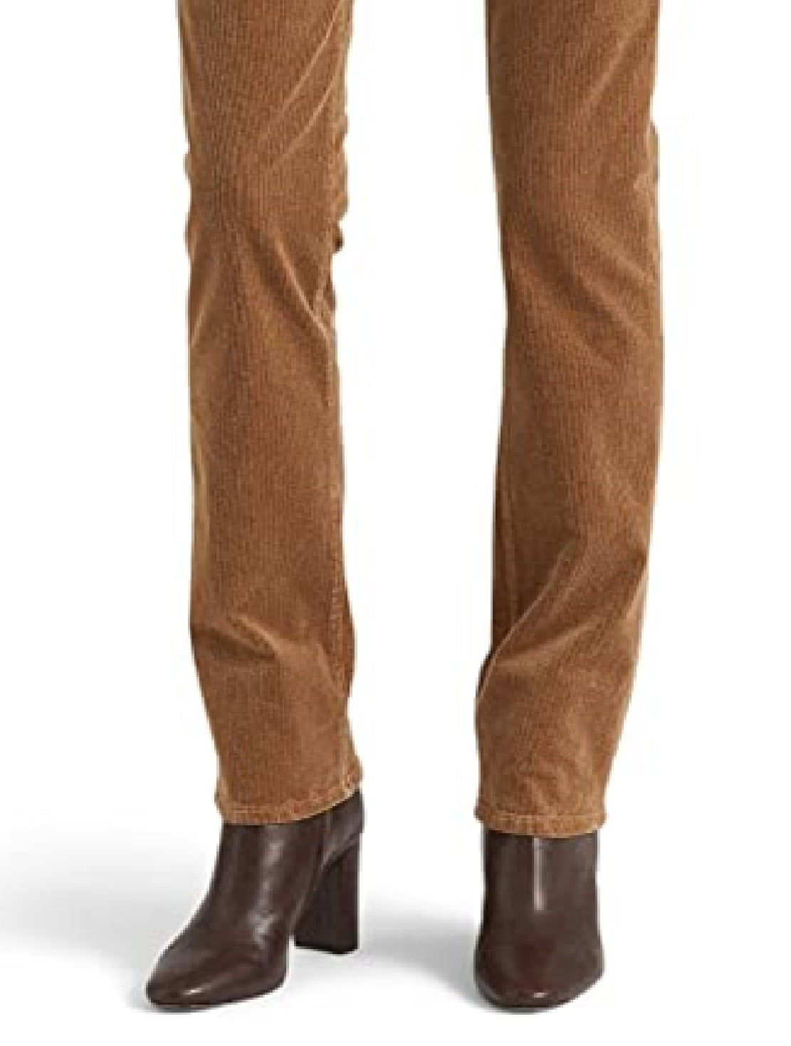 Ralph Lauren Women's Corduroy Mid Rise Straight Pant Brown Size 14