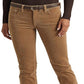 Ralph Lauren Women's Corduroy Mid Rise Straight Pant Pants Brown Size 12