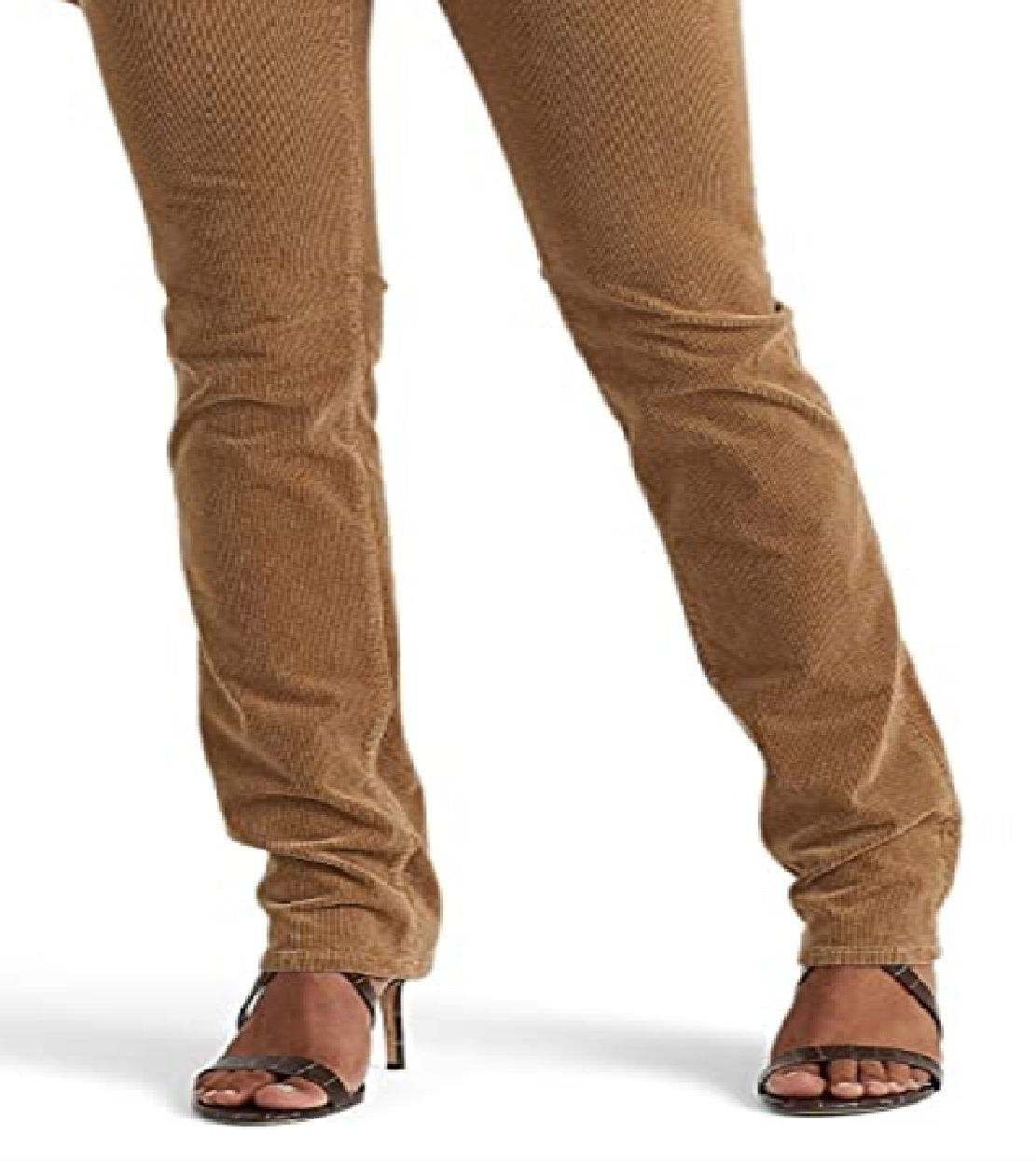 Ralph Lauren Women's Corduroy Mid Rise Straight Pant Pants Brown Size 12