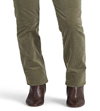 Ralph Lauren Women's Corduroy Mid Rise Straight Pant Green Size 8