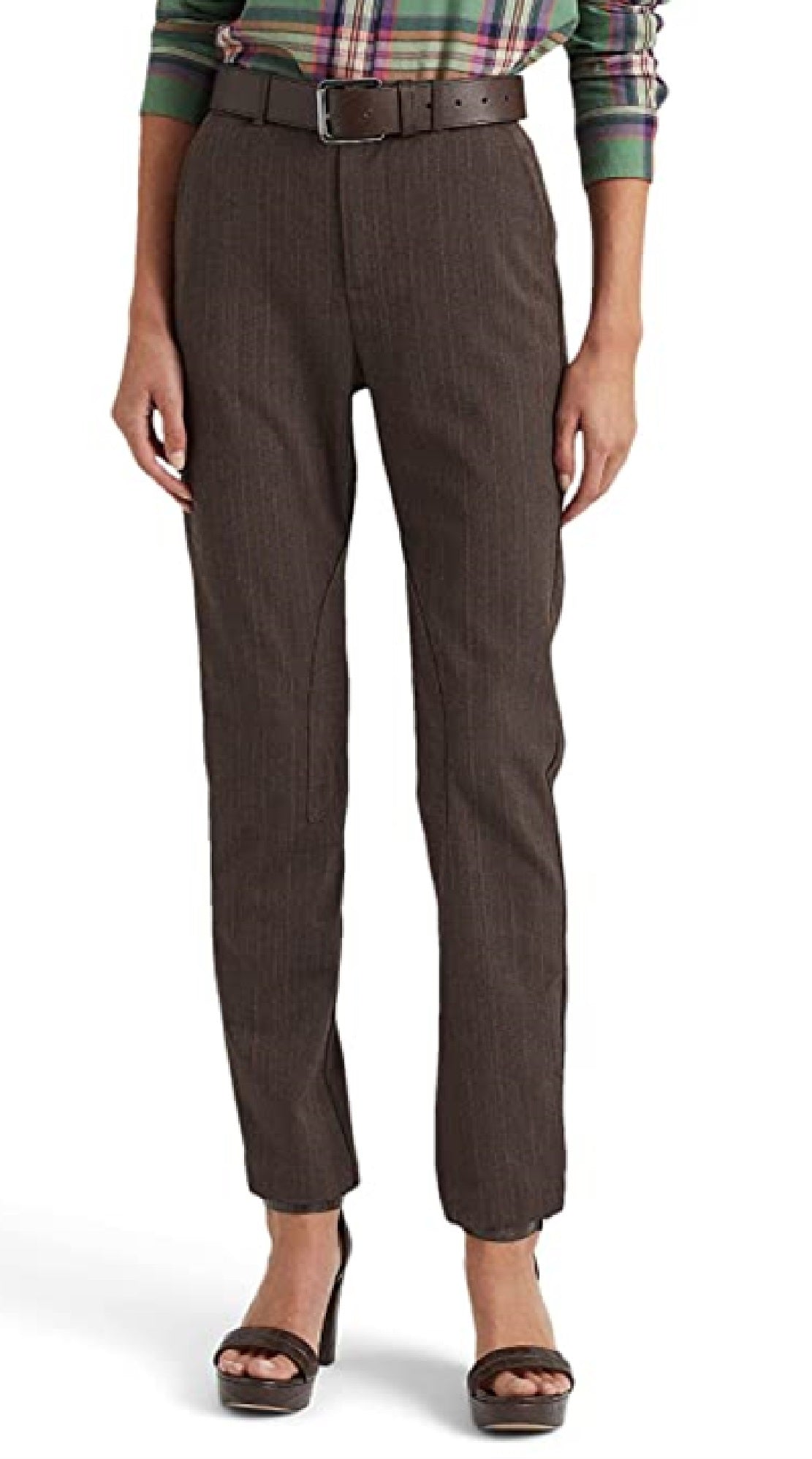 Ralph Lauren Women's Herringbone Jodhpur Pants Brown Size 10