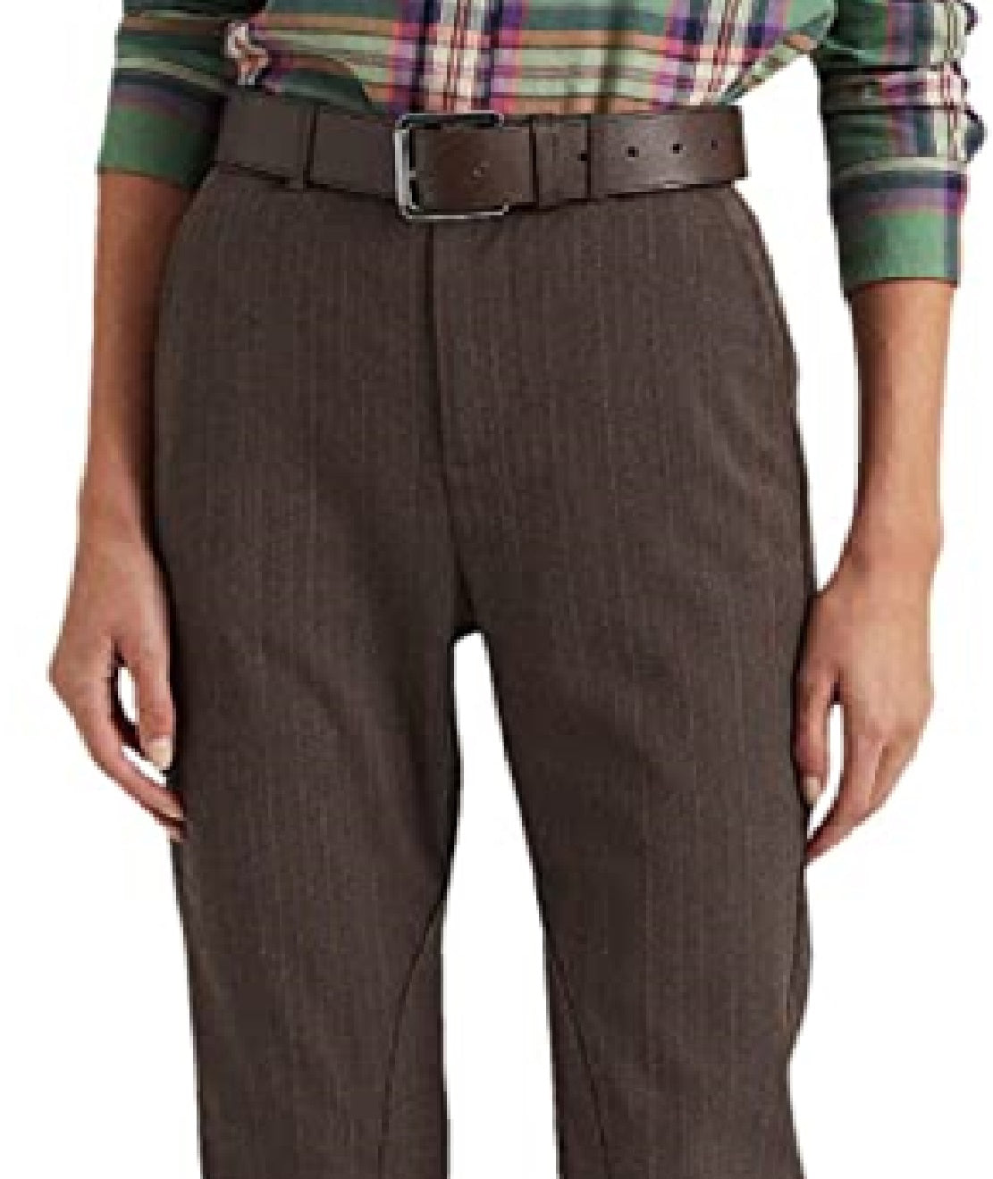 Ralph Lauren Women's Herringbone Jodhpur Pants Brown Size 10