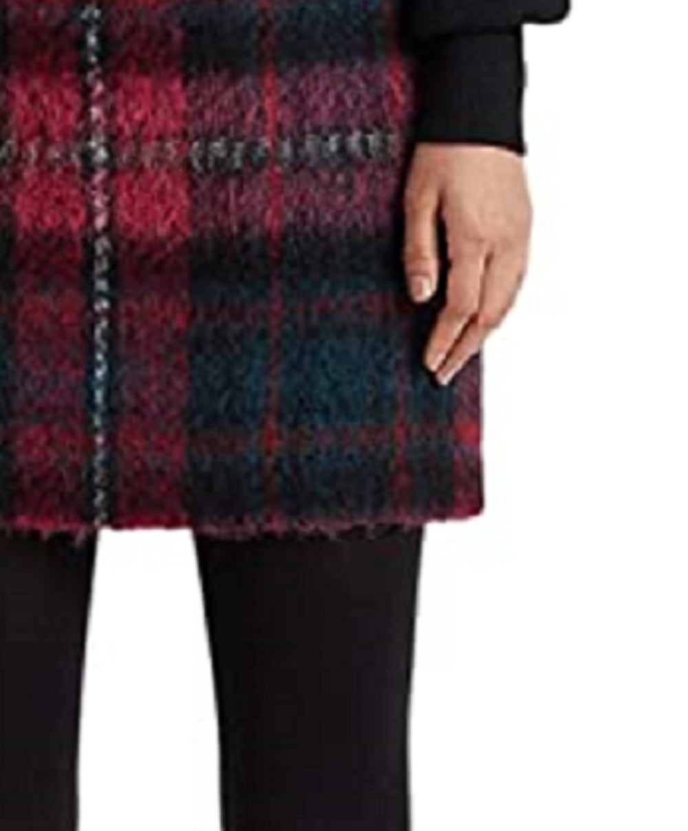 Ralph Lauren Women's Plaid Pencil Miniskirt Skirt Pink