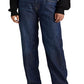 Ralph Lauren Women's High Rise Relaxed Straight Jean Blue Size 16