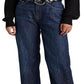Ralph Lauren Women's High Rise Relaxed Straight Jean Blue Size 16